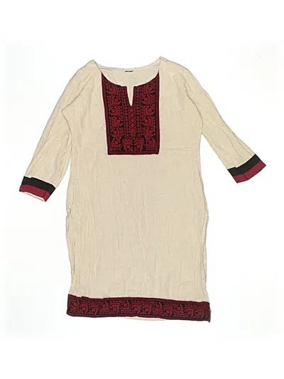 Pre-owned Unbranded Kids' 3/4 Sleeve T-shirt In Brown