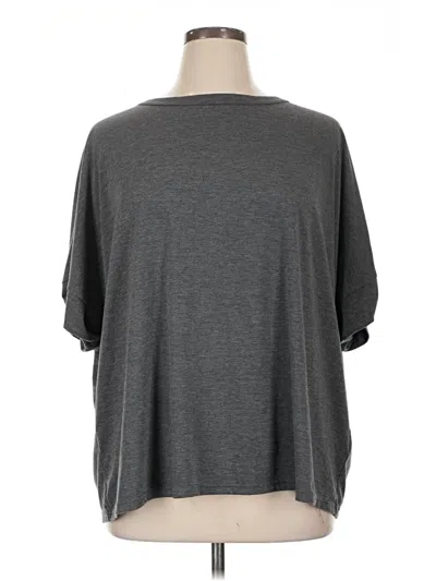 Pre-owned Unbranded 3/4 Sleeve T-shirt In Gray