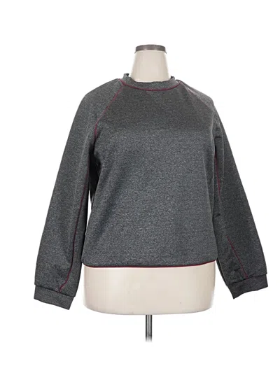 Pre-owned Unbranded 3/4 Sleeve T-shirt In Gray