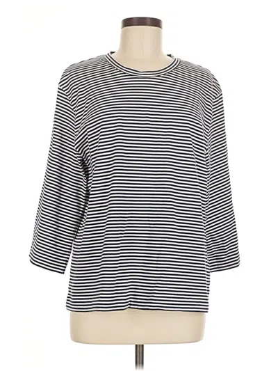 Pre-owned Unbranded 3/4 Sleeve T-shirt In Gray