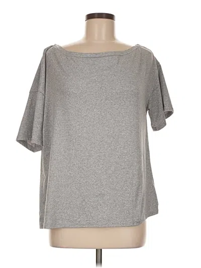 Pre-owned Unbranded 3/4 Sleeve T-shirt In Gray
