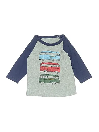 Pre-owned Unbranded Kids' 3/4 Sleeve T-shirt In Gray
