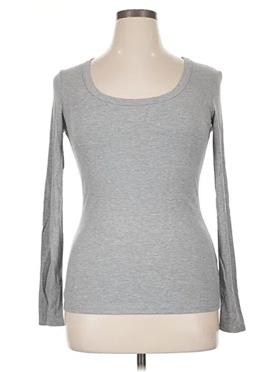 Pre-owned Unbranded 3/4 Sleeve T-shirt In Gray