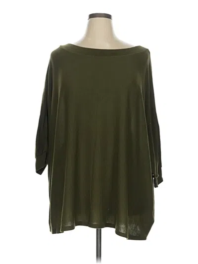 Pre-owned Unbranded 3/4 Sleeve T-shirt In Green