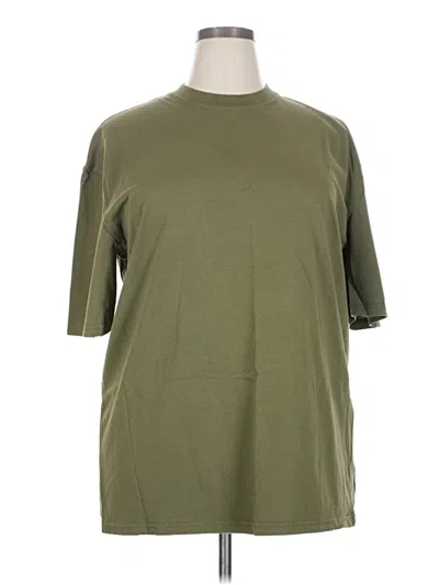 Pre-owned Unbranded 3/4 Sleeve T-shirt In Green