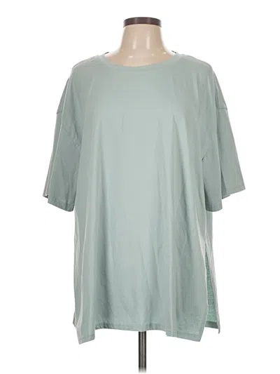 Pre-owned Unbranded 3/4 Sleeve T-shirt In Green