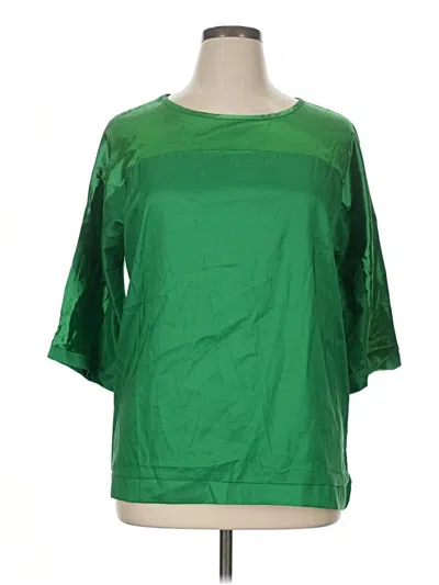 Pre-owned Unbranded 3/4 Sleeve T-shirt In Green