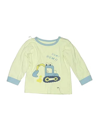 Pre-owned Unbranded Kids' 3/4 Sleeve T-shirt In Green