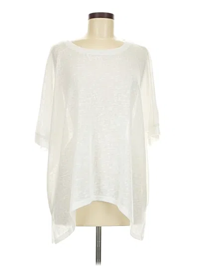 Pre-owned Unbranded 3/4 Sleeve T-shirt In Ivory