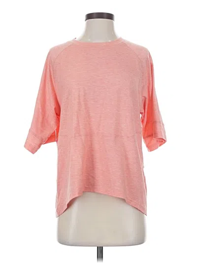Pre-owned Unbranded 3/4 Sleeve T-shirt In Pink