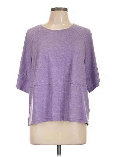 Pre-owned Unbranded 3/4 Sleeve T-shirt In Purple
