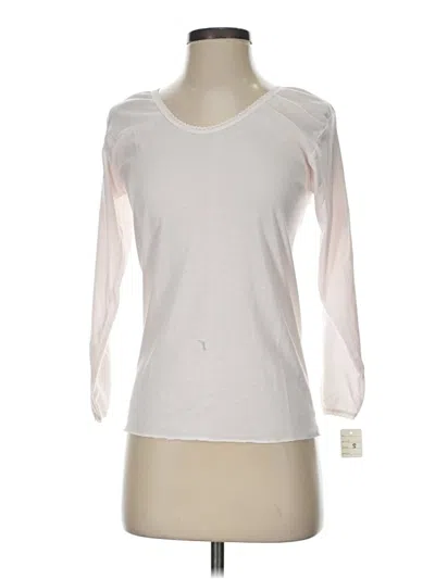 Unbranded 3/4 Sleeve T-shirt In White