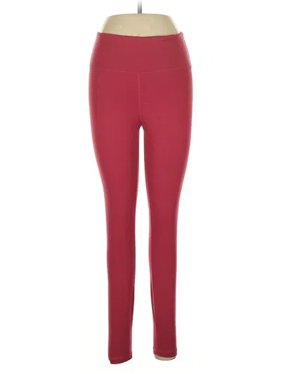 Pre-owned Unbranded Active Pants In Burgundy