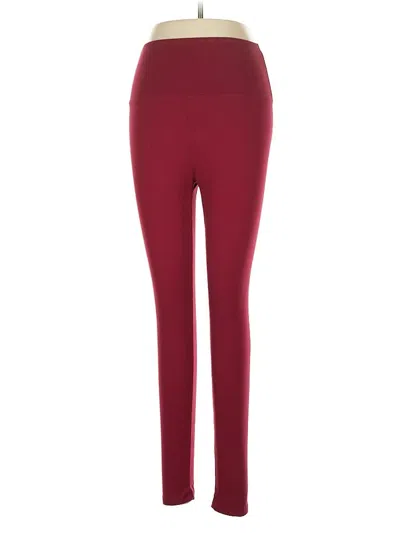 Pre-owned Unbranded Active Pants In Burgundy