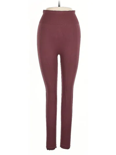 Pre-owned Unbranded Active Pants In Burgundy