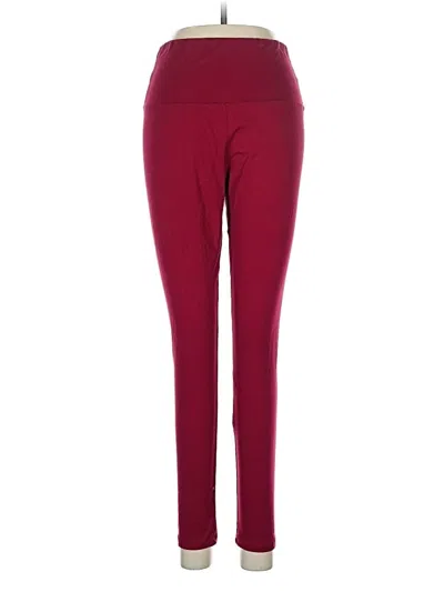 Pre-owned Unbranded Active Pants In Burgundy
