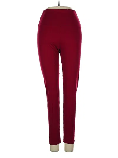 Pre-owned Unbranded Active Pants In Burgundy