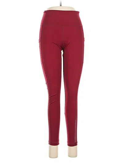 Pre-owned Unbranded Active Pants In Burgundy