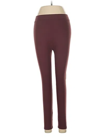 Pre-owned Unbranded Active Pants In Burgundy
