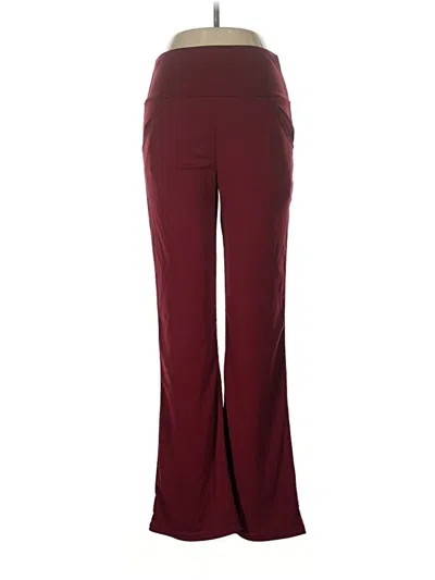 Pre-owned Unbranded Active Pants In Burgundy