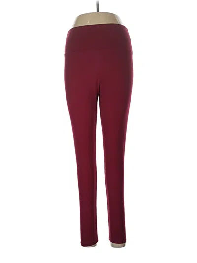 Pre-owned Unbranded Active Pants In Burgundy