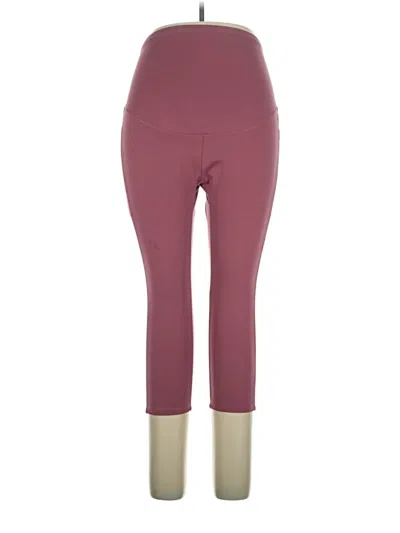 Pre-owned Unbranded Active Pants In Burgundy