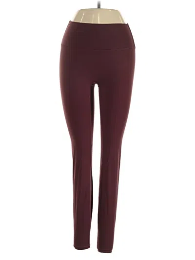 Pre-owned Unbranded Active Pants In Burgundy