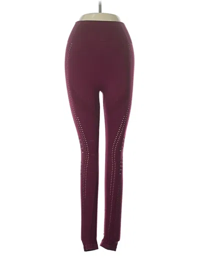 Pre-owned Unbranded Active Pants In Burgundy