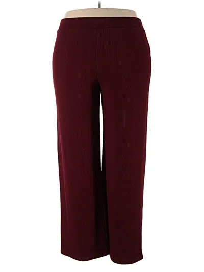 Pre-owned Unbranded Active Pants In Burgundy