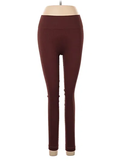 Pre-owned Unbranded Active Pants In Burgundy