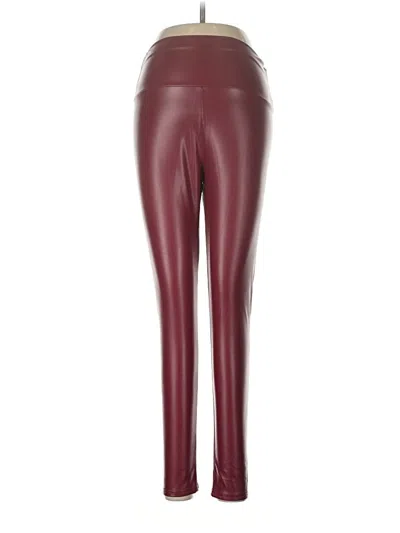 Pre-owned Unbranded Active Pants In Burgundy