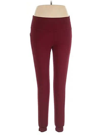 Pre-owned Unbranded Active Pants In Burgundy