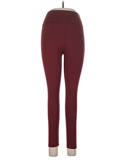 Pre-owned Unbranded Active Pants In Burgundy