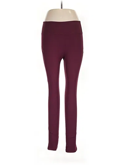 Pre-owned Unbranded Active Pants In Burgundy