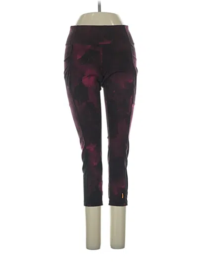 Pre-owned Unbranded Active Pants In Burgundy