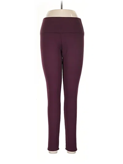Pre-owned Unbranded Active Pants In Burgundy