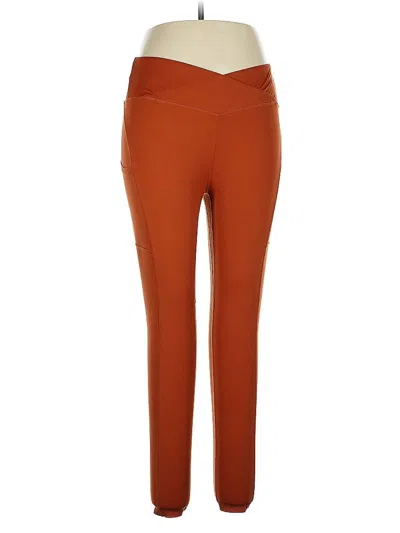 Pre-owned Unbranded Active Pants In Orange