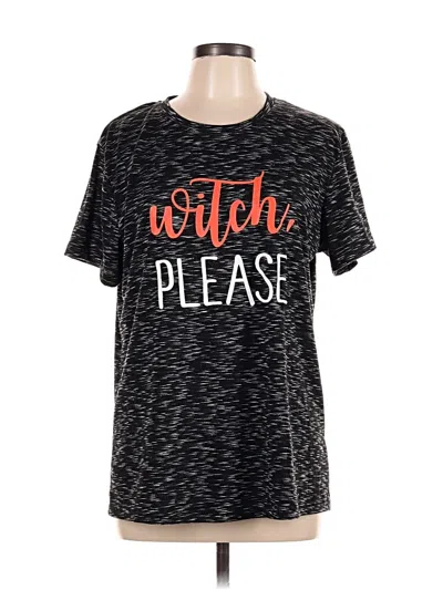 Pre-owned Unbranded Active T-shirt In Black