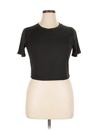 Pre-owned Unbranded Active T-shirt In Black