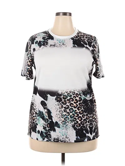 Pre-owned Unbranded Active T-shirt In Silver