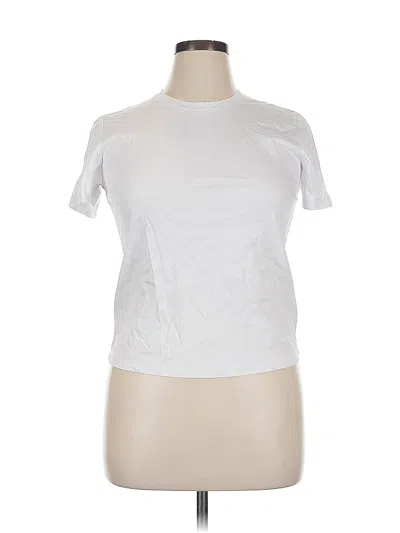 Pre-owned Unbranded Active T-shirt In White