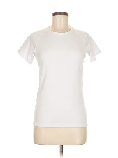 Pre-owned Unbranded Active T-shirt In White