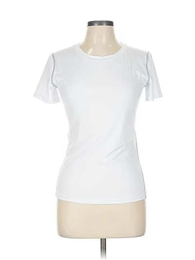 Pre-owned Unbranded Active T-shirt In White