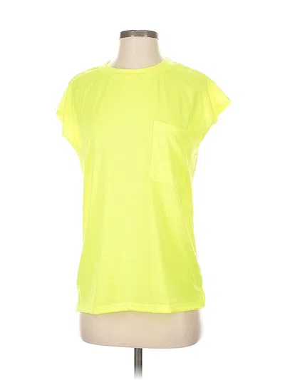 Pre-owned Unbranded Active T-shirt In Yellow