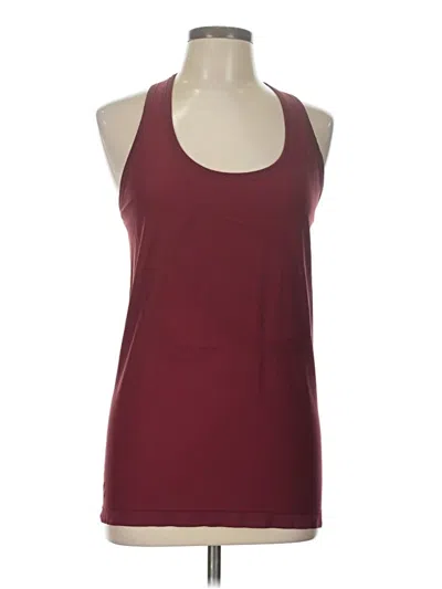 Pre-owned Unbranded Active Tank Top In Burgundy