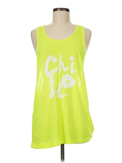 Pre-owned Unbranded Active Tank Top In Yellow