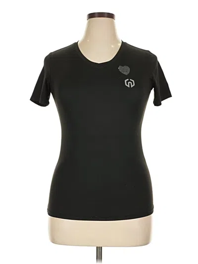 Pre-owned Unbranded Active T-shirt In Black