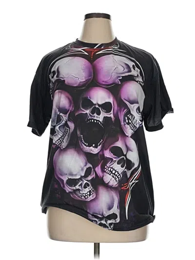 Pre-owned Unbranded Active T-shirt In Black