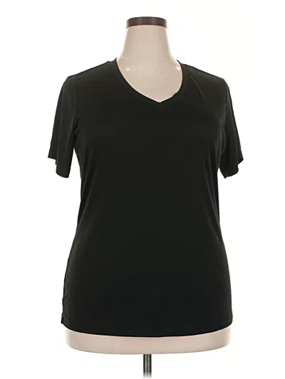 Pre-owned Unbranded Active T-shirt In Black