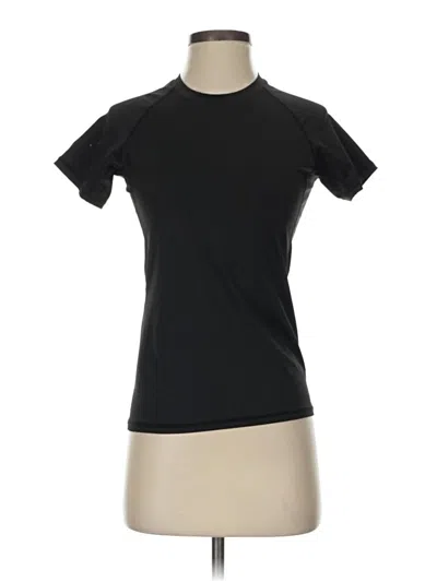 Pre-owned Unbranded Active T-shirt In Black